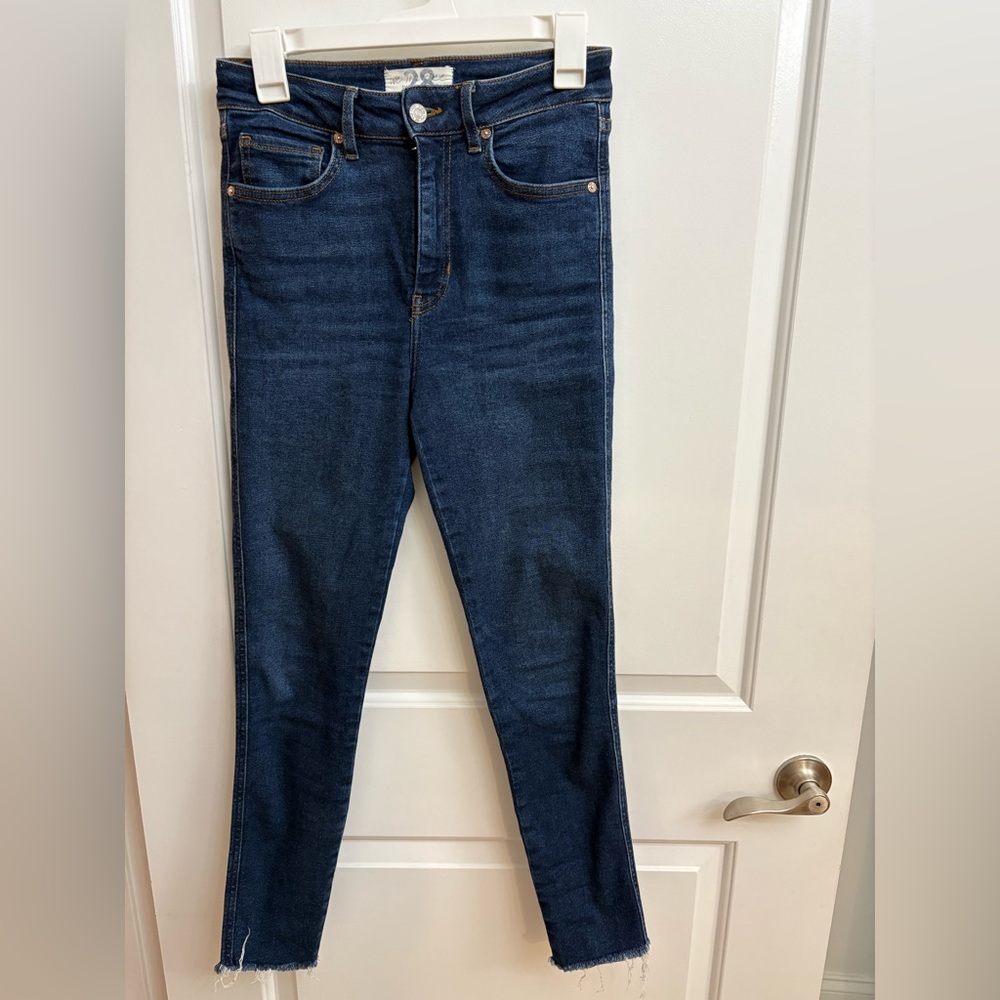 We The Free Dark Blue Ankle Jeans